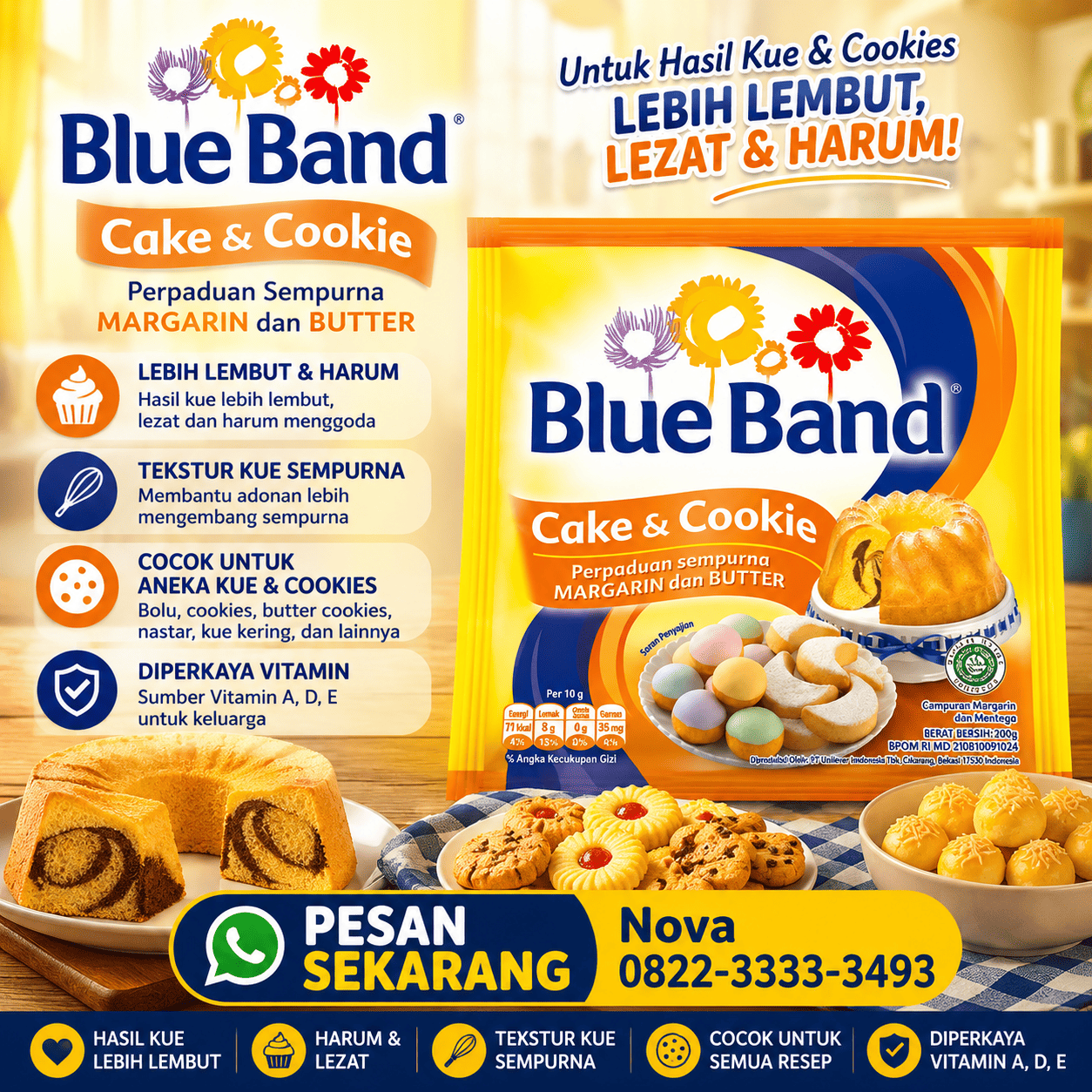 BLUEBAND CC 200GR (DOS=60)(JUN27)